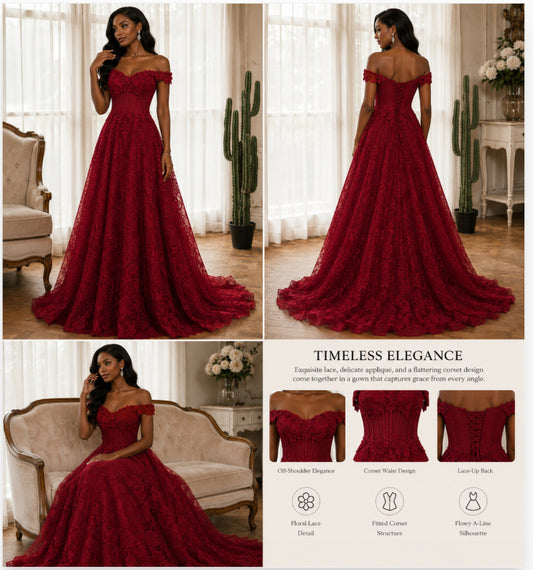 Enchanted Celestial Corset Gown