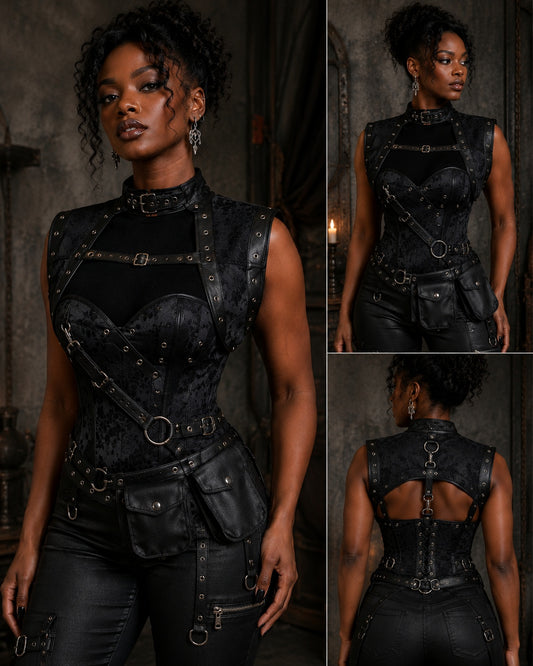 Midnight Mercenary Corset Top