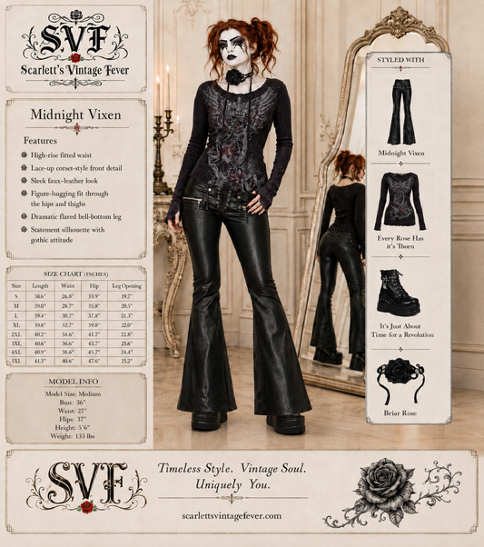 Midnight Vixen High Waist Pants